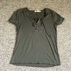 Army green tee shirt